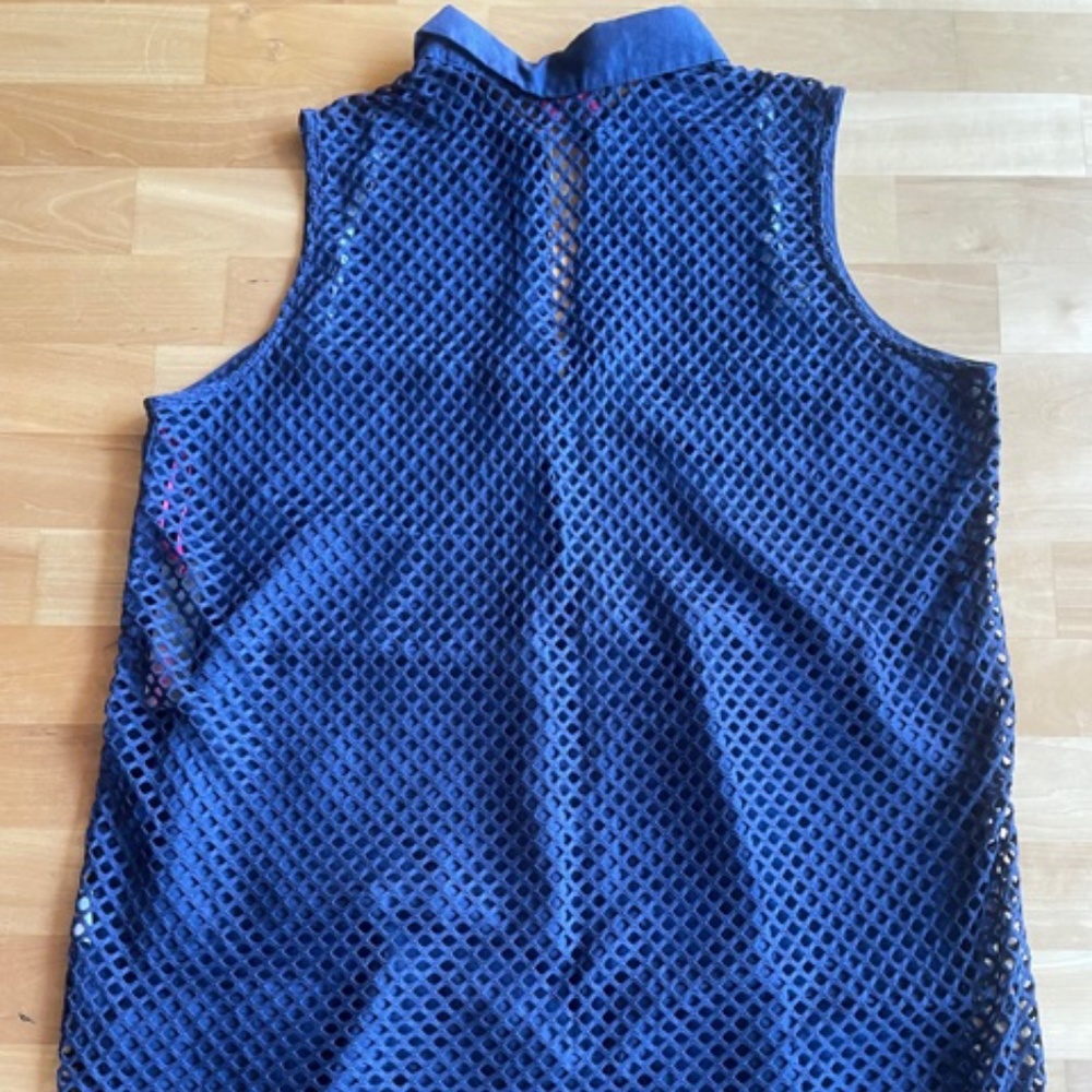 FORCYNTHIA beachwear navy swim coverup